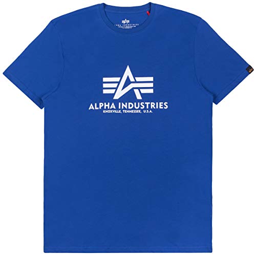 Alpha Industries Unisex Kinder Basic Kids und Teens T-Shirt, Nautical Blue, 10 von ALPHA INDUSTRIES