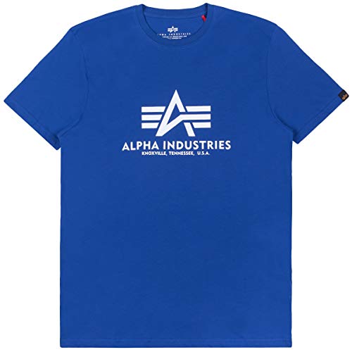 Alpha Industries Unisex Kinder Basic Kids und Teens T-Shirt, Nautical Blue, 12 von ALPHA INDUSTRIES