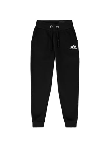 Alpha Industries Unisex Kinder Basic SL Jogginghose für Kids und Teens Hose, Black, 11 von ALPHA INDUSTRIES