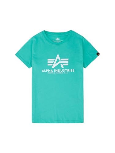 Alpha Industries Unisex Kinder Basic T Kids/Teens T-Shirt, Atomic Green, 12 Jahre von Alpha Industries