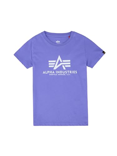 Alpha Industries Unisex Kinder Basic T Kids/Teens T-Shirt, Electric Violet, 14 Años von ALPHA INDUSTRIES