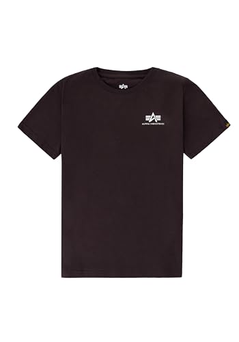 Alpha Industries Unisex Kinder Basic T Small Logo, Hunter Brown, 128 von ALPHA INDUSTRIES