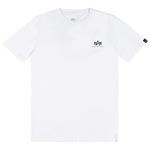 Alpha Industries Unisex Kinder Basic T Small Logo Kids/Teens T-Shirt, White, 12 von ALPHA INDUSTRIES