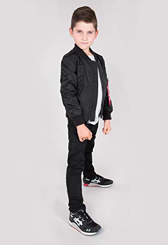 Alpha Industries Unisex Kinder MA-1 TT Kids Coole Bomberjacke, Black, 146-152 von ALPHA INDUSTRIES