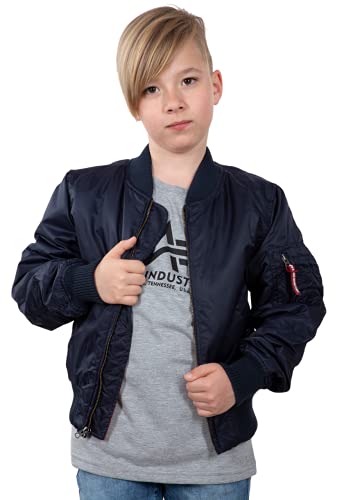 Alpha Industries Unisex Kinder MA-1 VF 59 Kids Bomberjacke, Rep.Blue, 146-152 von ALPHA INDUSTRIES