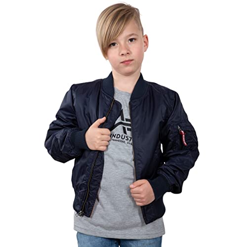 Alpha Industries Unisex Kinder MA-1 VF 59 Kids Bomberjacke, Sage-Green, X1/2 von ALPHA INDUSTRIES