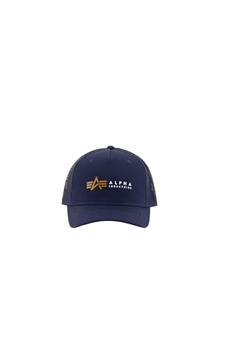 Alpha Industries Unisex Label Trucker Cap Hut, Rep.Blue, One Size von Alpha Industries