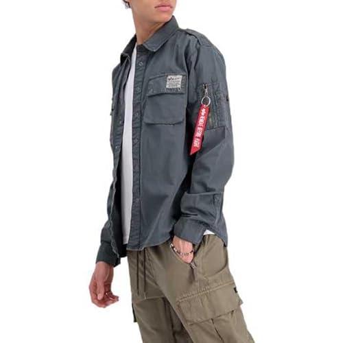 Alpha Industries Urban Military Shirt Overshirt für Herren Vintage Grey Alpha Industries Urban Military Shirt Overshirt für Herren Vintage Grey von ALPHA INDUSTRIES