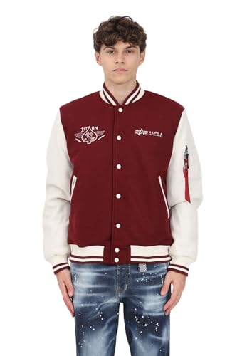 Alpha Industries Varsity Air Force Jacket Collegejacke für Herren Burgundy von Alpha Industries