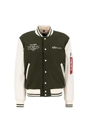 Alpha Industries Varsity Air Force Jacket Collegejacke für Herren Dark Olive von Alpha Industries