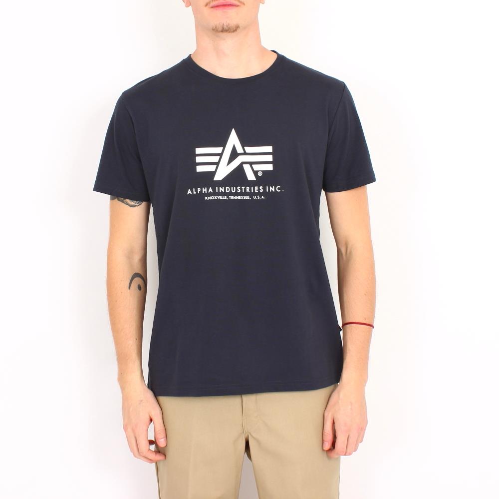 Basic T-Shirt Größe: M Farbe: navy von ALPHA INDUSTRIES