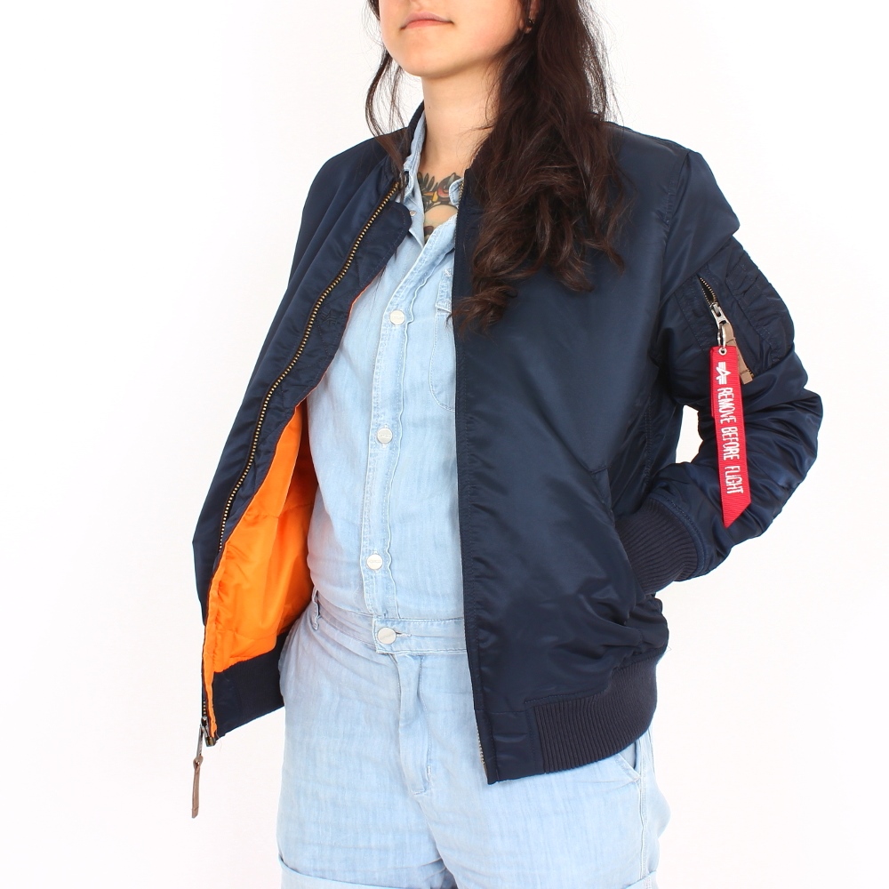 MA-1 TT Jacket Wmn Größe: L Farbe: blau von ALPHA INDUSTRIES