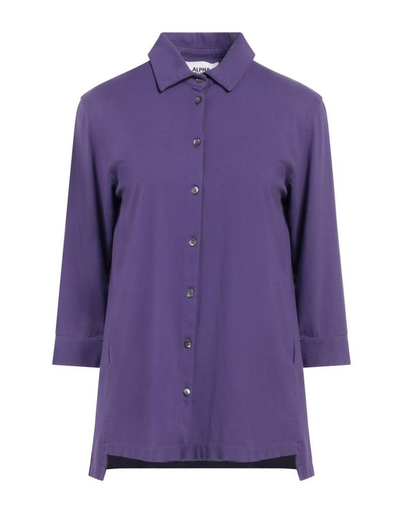 ALPHA STUDIO Hemd Damen Violett von ALPHA STUDIO