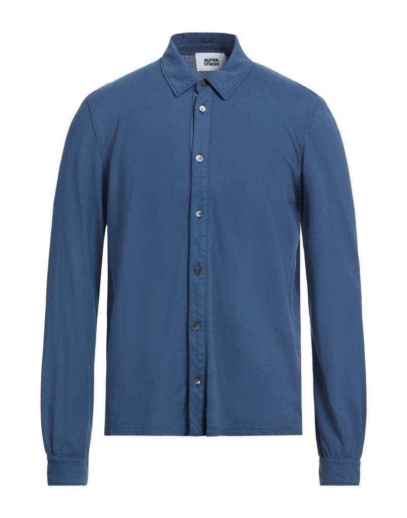 ALPHA STUDIO Hemd Herren Blau von ALPHA STUDIO