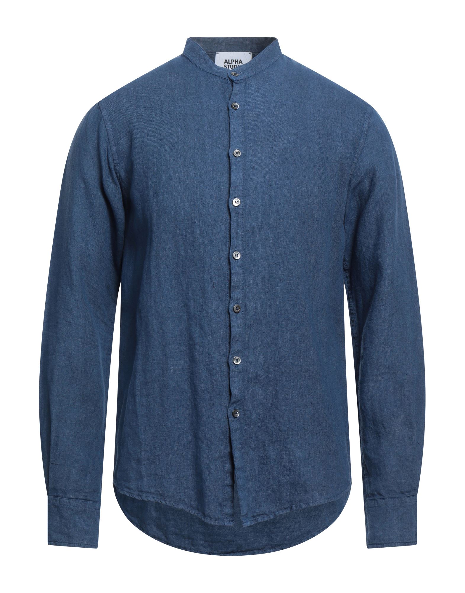 ALPHA STUDIO Hemd Herren Blau von ALPHA STUDIO