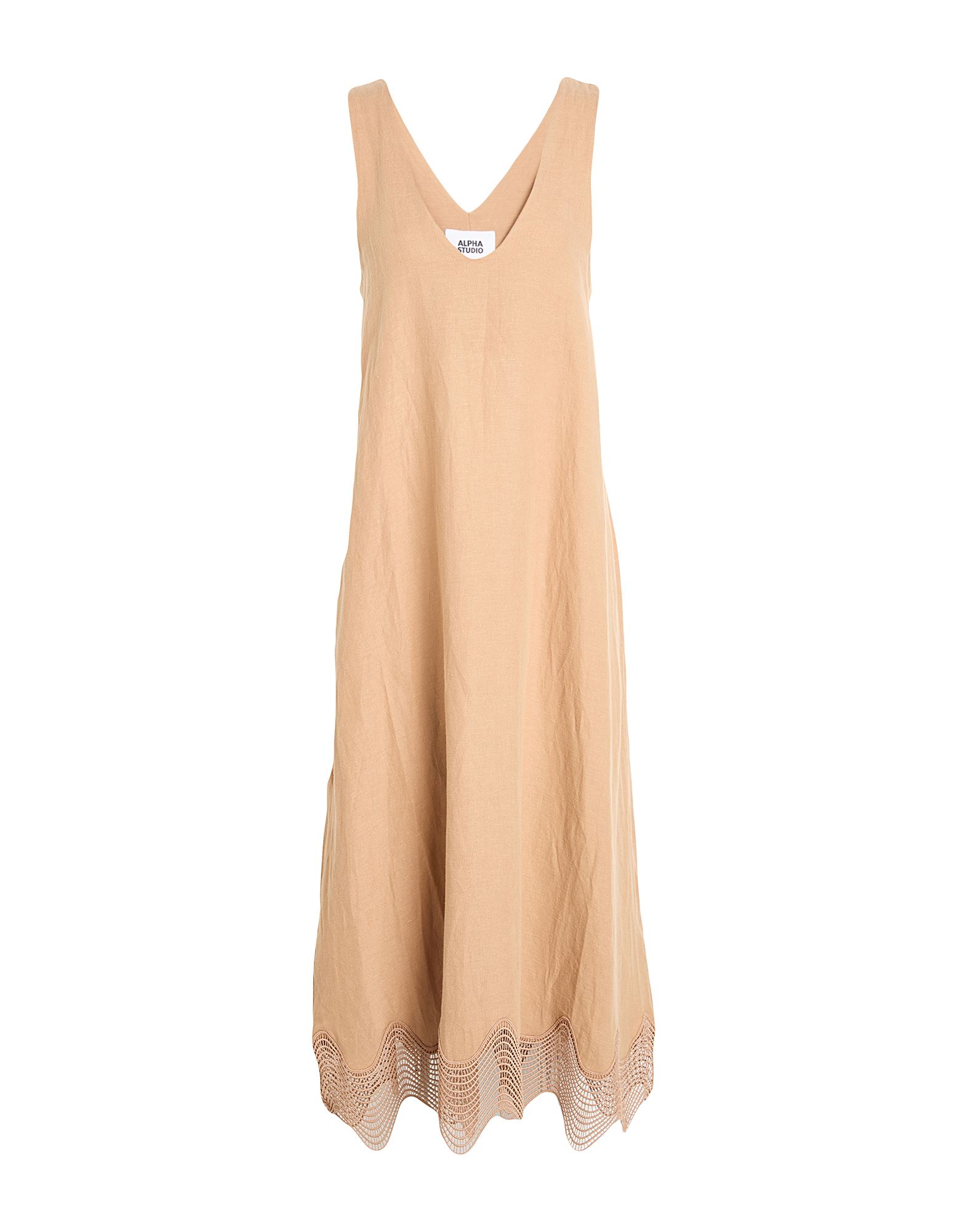 ALPHA STUDIO Maxi-kleid Damen Kamel von ALPHA STUDIO