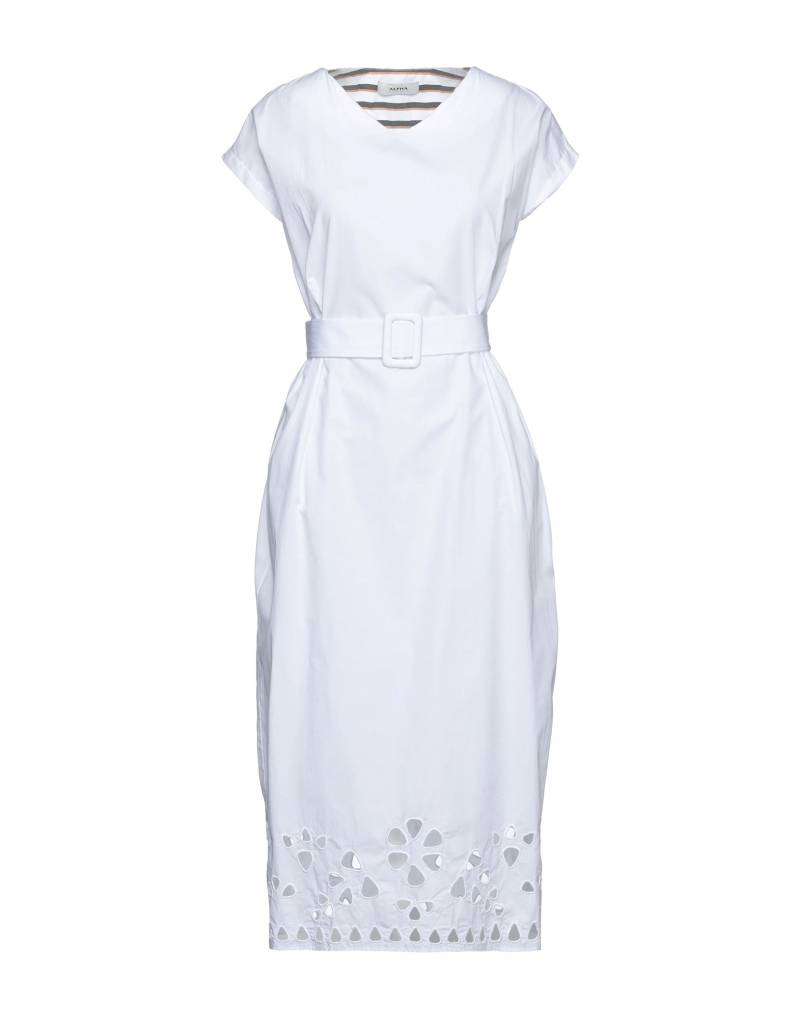 ALPHA STUDIO Midi-kleid Damen Weiß von ALPHA STUDIO