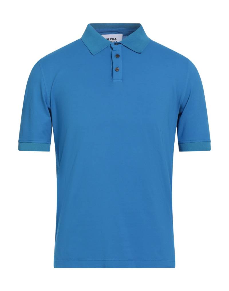 ALPHA STUDIO Poloshirt Herren Azurblau von ALPHA STUDIO