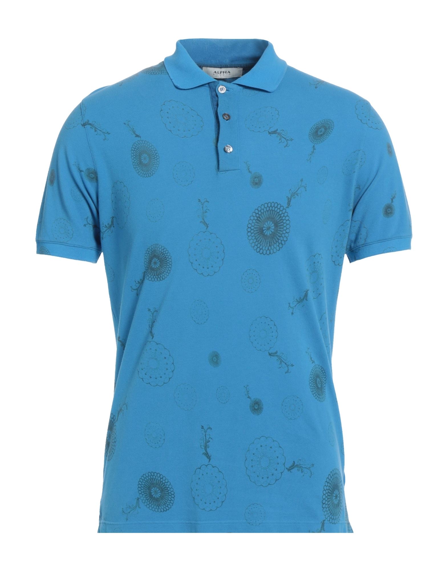 ALPHA STUDIO Poloshirt Herren Azurblau von ALPHA STUDIO