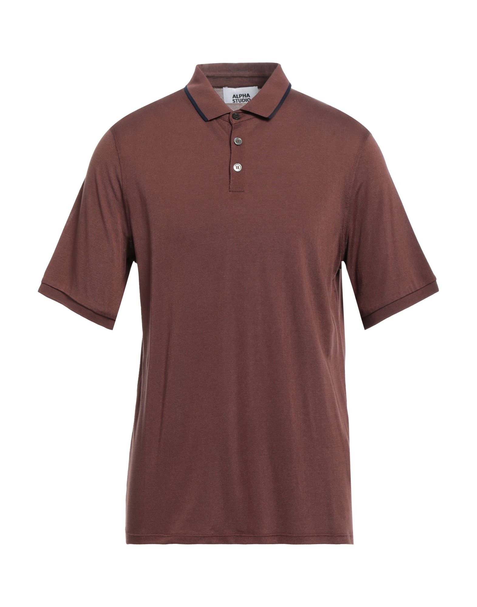 ALPHA STUDIO Poloshirt Herren Braun von ALPHA STUDIO