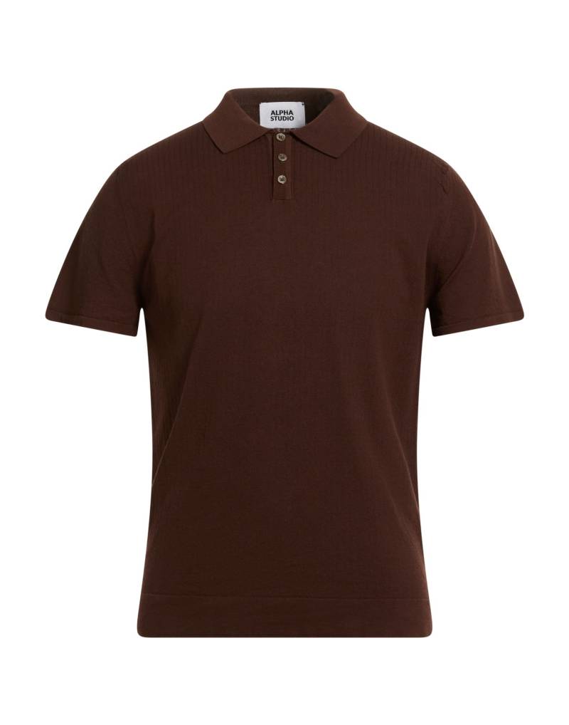 ALPHA STUDIO Poloshirt Herren Schokobraun von ALPHA STUDIO