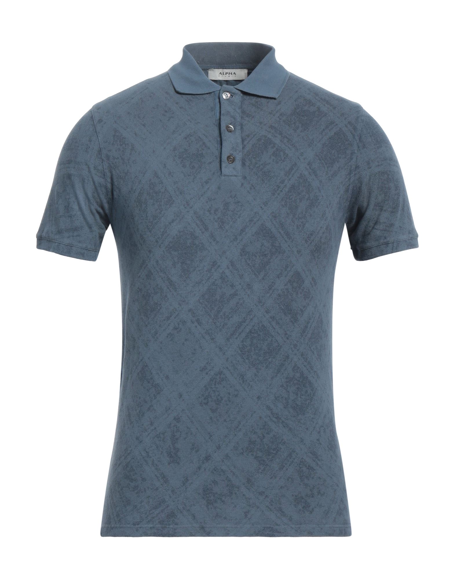 ALPHA STUDIO Poloshirt Herren Taubenblau von ALPHA STUDIO