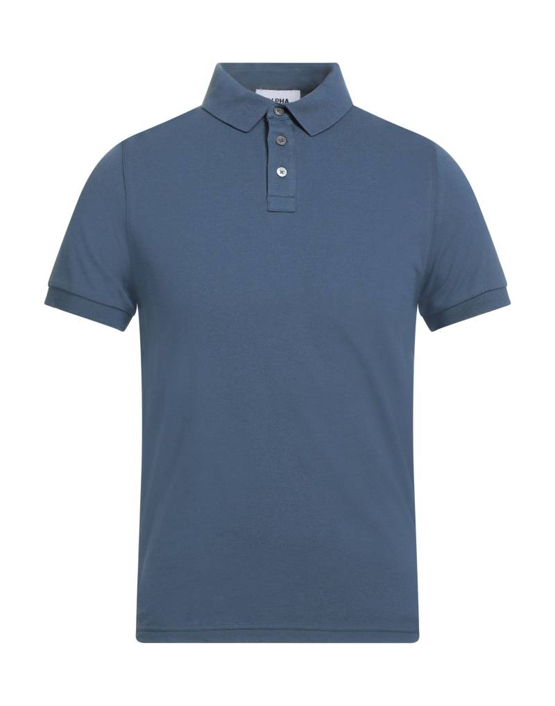 ALPHA STUDIO Poloshirt Herren Taubenblau von ALPHA STUDIO