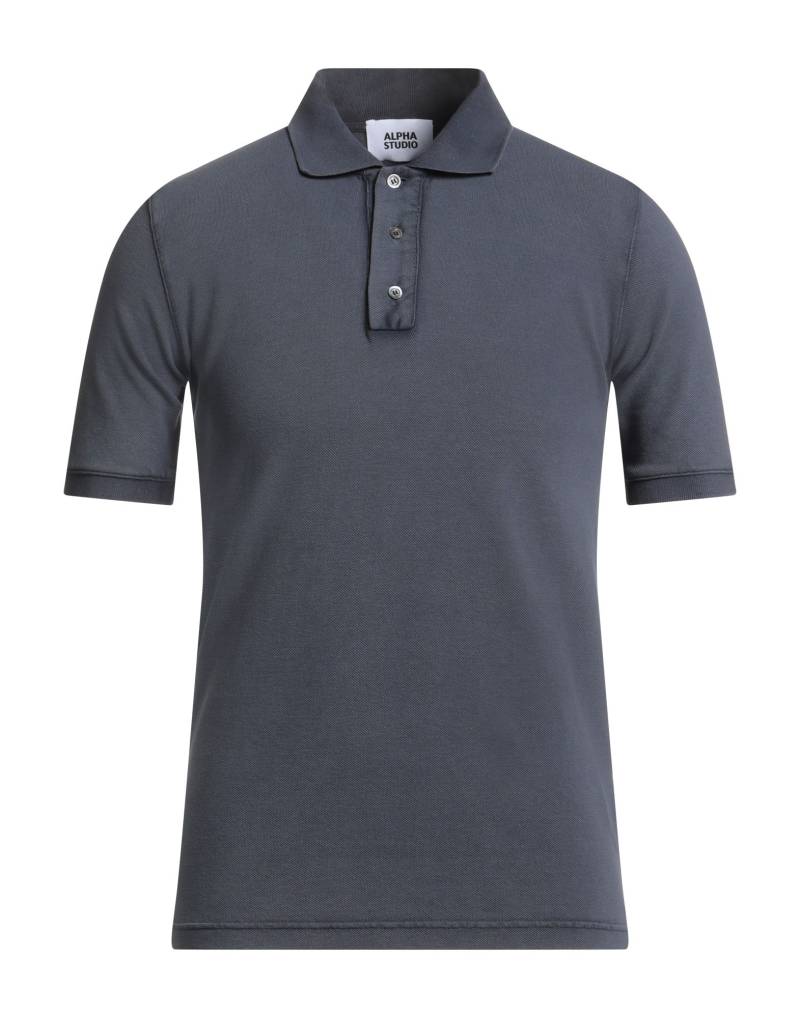 ALPHA STUDIO Poloshirt Herren Taubenblau von ALPHA STUDIO