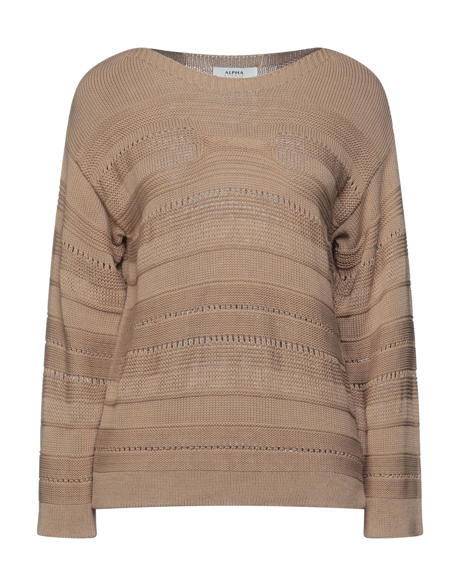 ALPHA STUDIO Pullover Damen Beige von ALPHA STUDIO