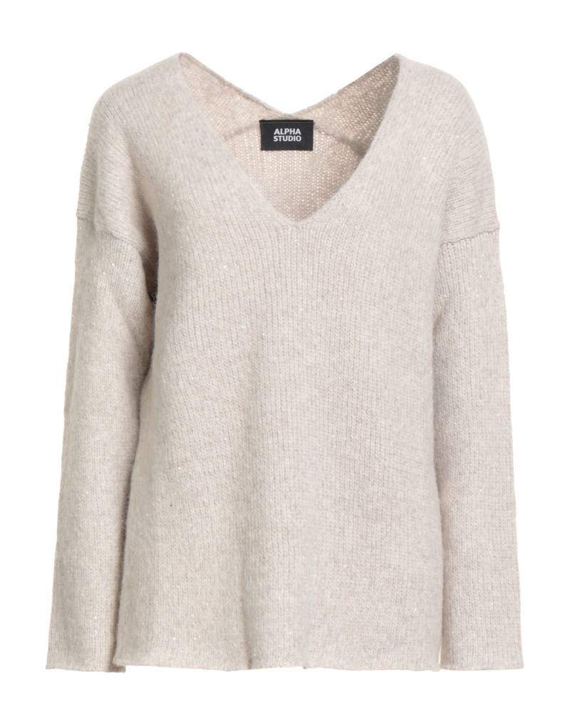ALPHA STUDIO Pullover Damen Beige von ALPHA STUDIO