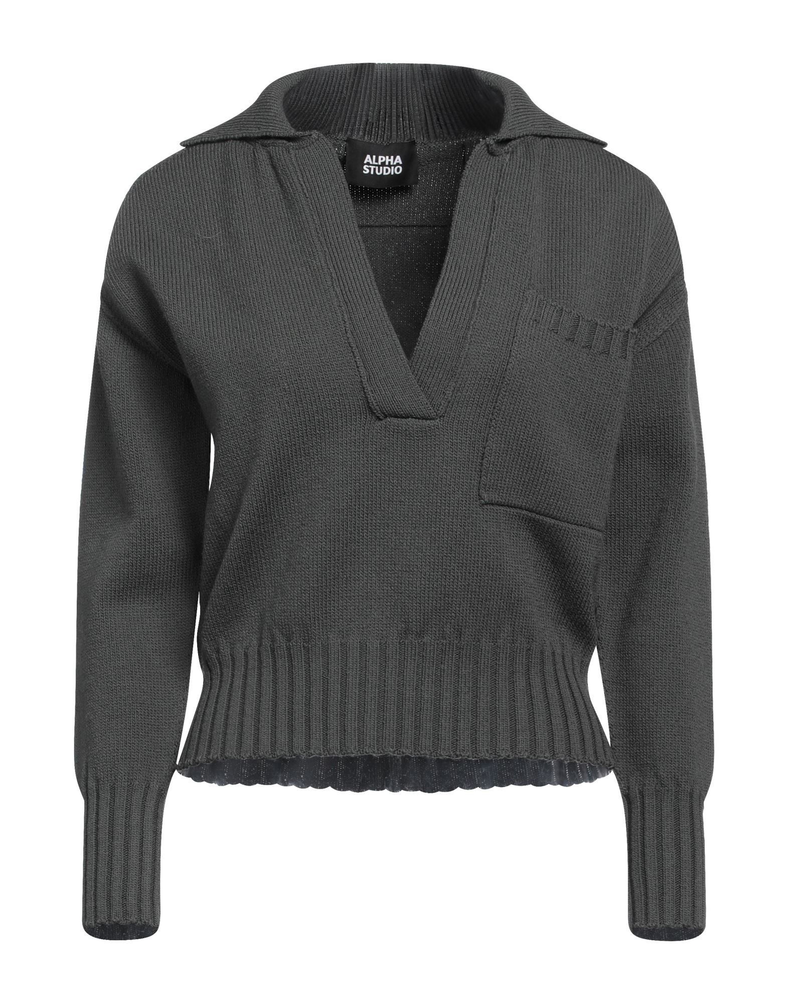 ALPHA STUDIO Pullover Damen Blei von ALPHA STUDIO