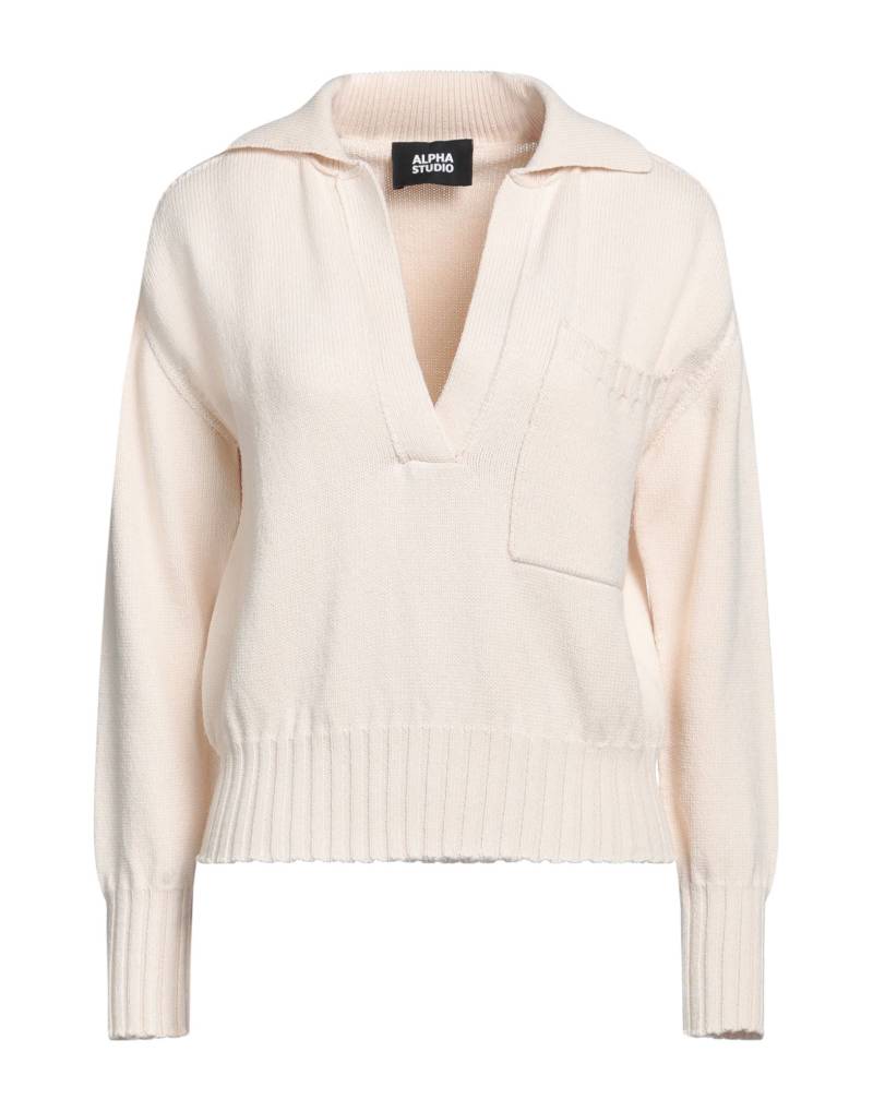 ALPHA STUDIO Pullover Damen Elfenbein von ALPHA STUDIO