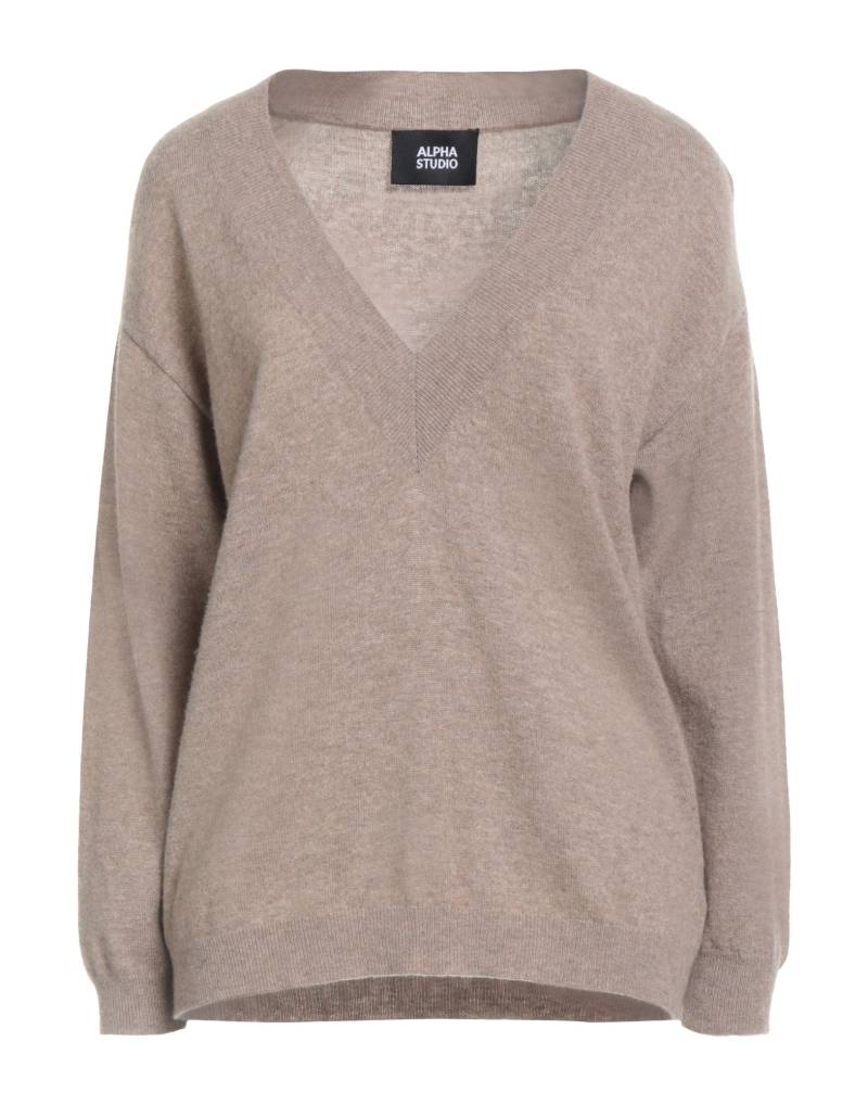 ALPHA STUDIO Pullover Damen Hellbraun von ALPHA STUDIO