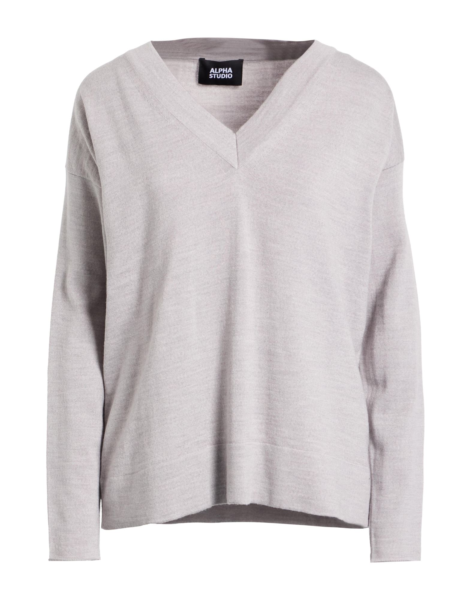 ALPHA STUDIO Pullover Damen Hellgrau von ALPHA STUDIO