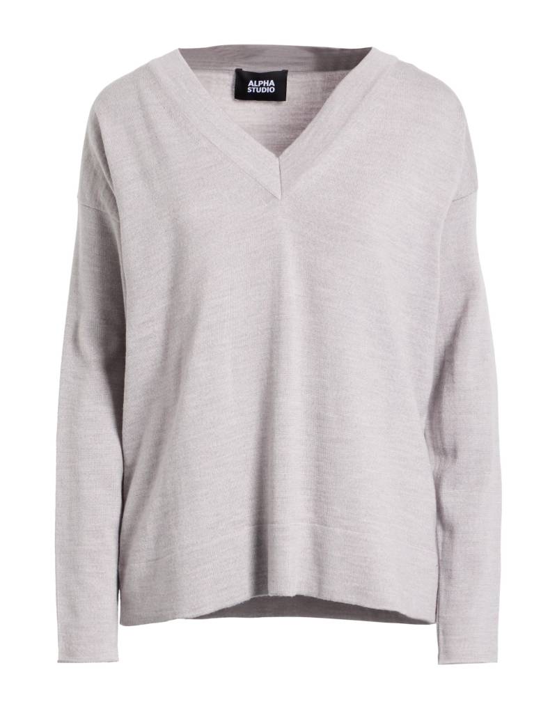 ALPHA STUDIO Pullover Damen Hellgrau von ALPHA STUDIO