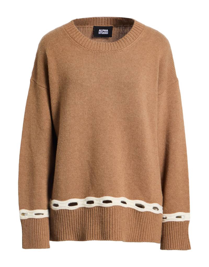 ALPHA STUDIO Pullover Damen Kamel von ALPHA STUDIO