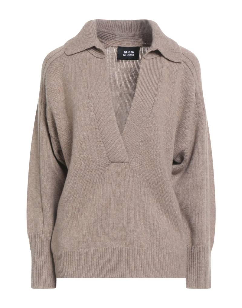 ALPHA STUDIO Pullover Damen Khaki von ALPHA STUDIO