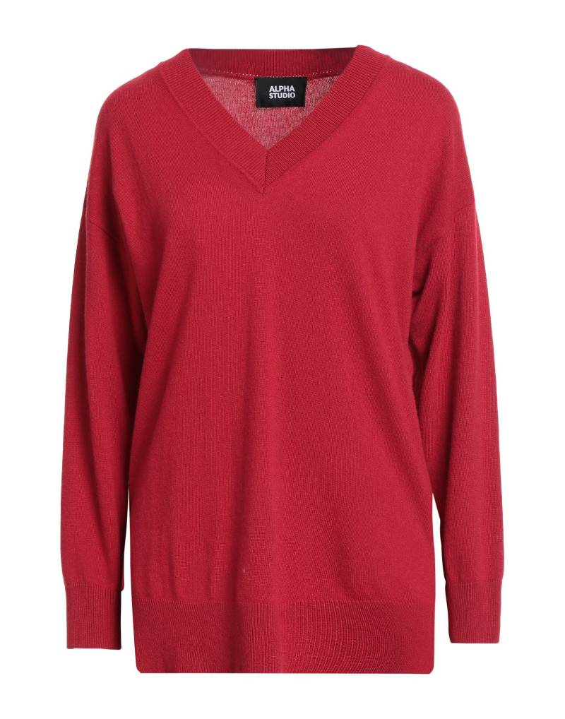 ALPHA STUDIO Pullover Damen Rot von ALPHA STUDIO