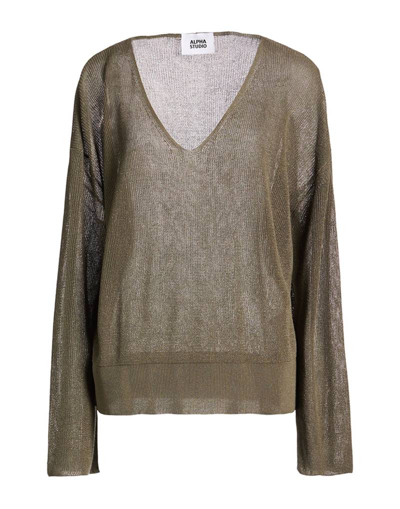 ALPHA STUDIO Pullover Damen Salbeigrün von ALPHA STUDIO