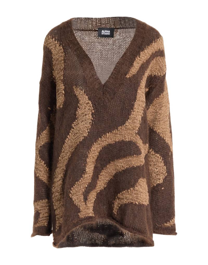 ALPHA STUDIO Pullover Damen Schokobraun von ALPHA STUDIO