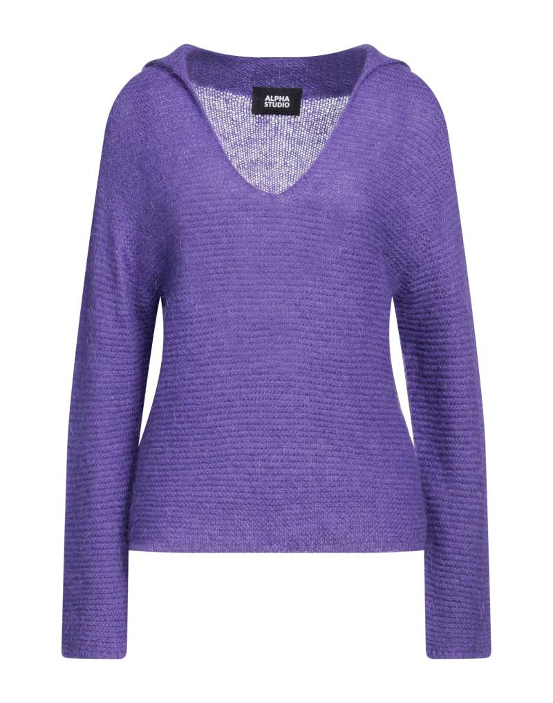 ALPHA STUDIO Pullover Damen Violett von ALPHA STUDIO