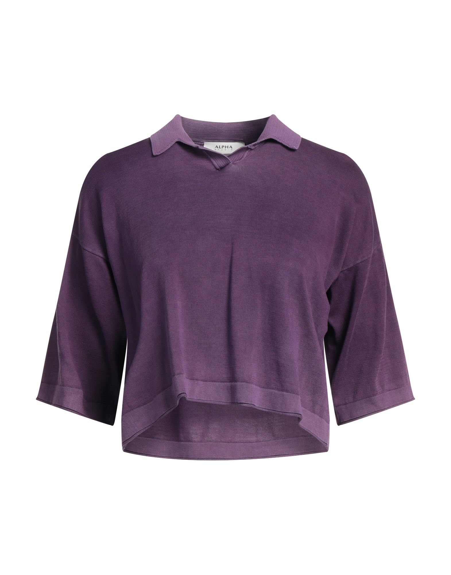 ALPHA STUDIO Pullover Damen Violett von ALPHA STUDIO