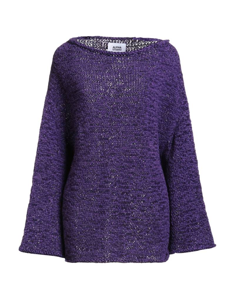 ALPHA STUDIO Pullover Damen Violett von ALPHA STUDIO