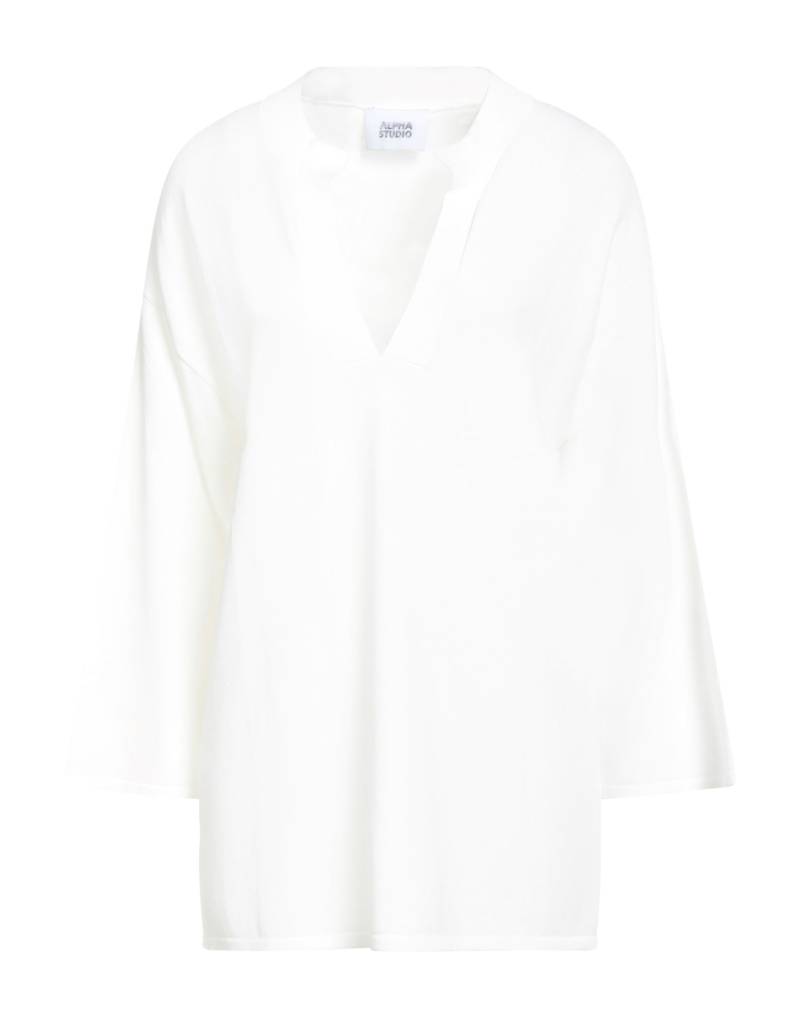 ALPHA STUDIO Pullover Damen Weiß von ALPHA STUDIO