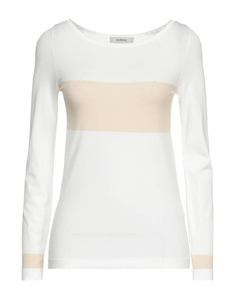 ALPHA STUDIO Pullover Damen Weiß von ALPHA STUDIO
