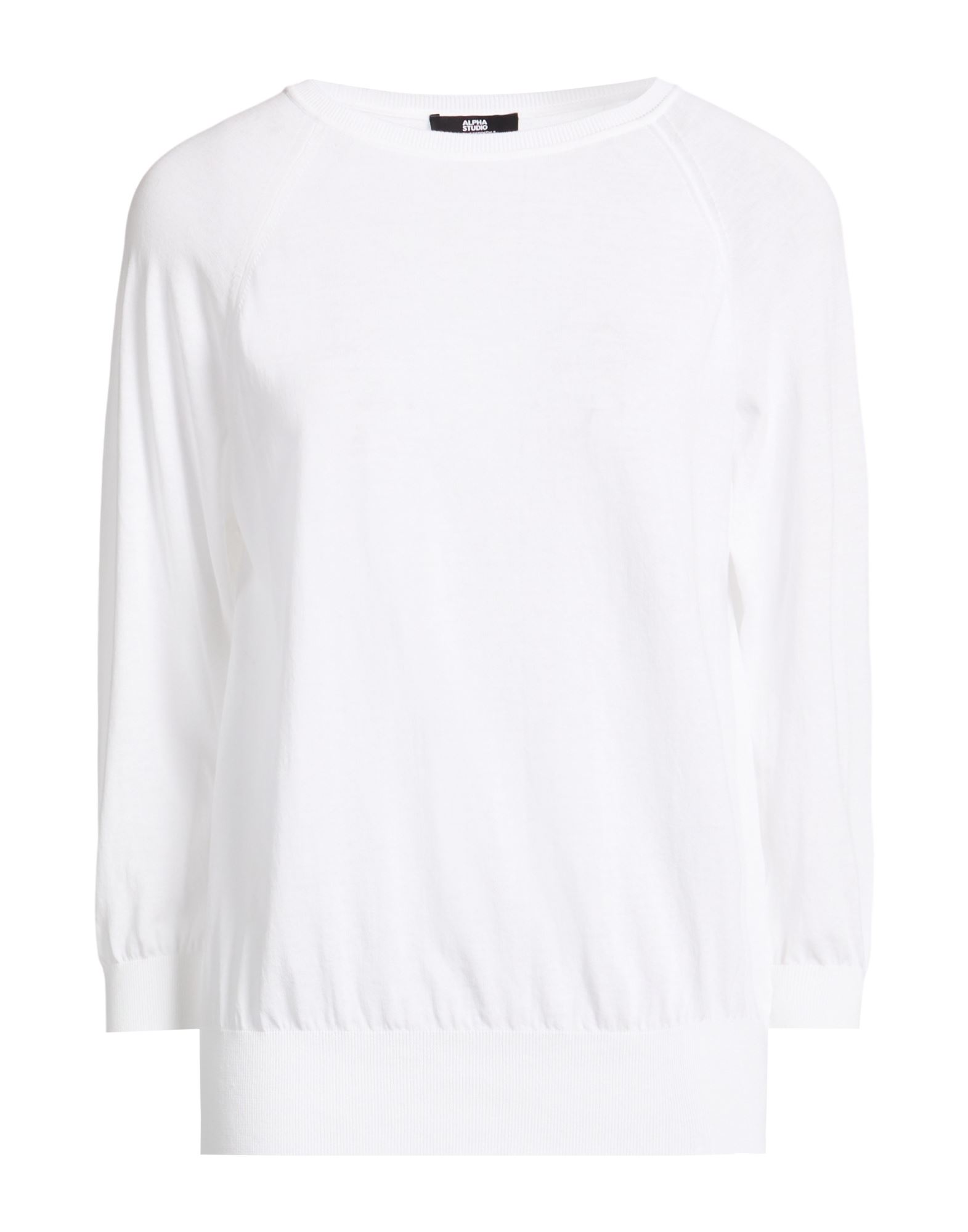 ALPHA STUDIO Pullover Damen Weiß von ALPHA STUDIO