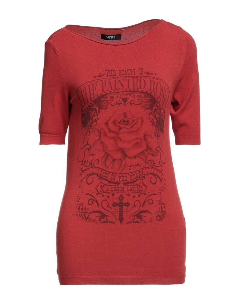 ALPHA STUDIO Pullover Damen Ziegelrot von ALPHA STUDIO