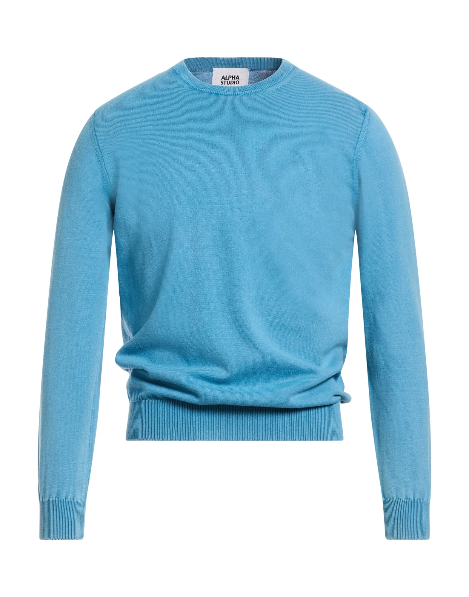 ALPHA STUDIO Pullover Herren Azurblau von ALPHA STUDIO