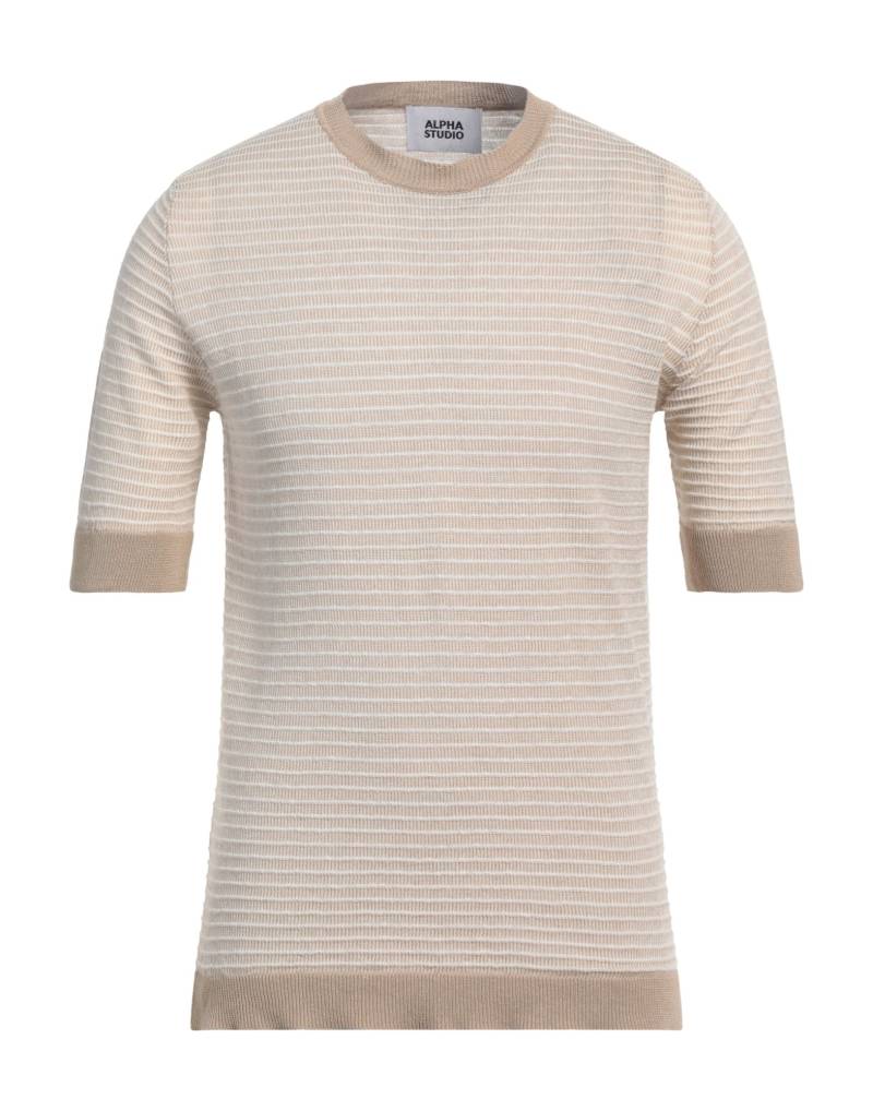 ALPHA STUDIO Pullover Herren Beige von ALPHA STUDIO