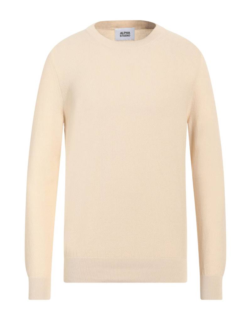 ALPHA STUDIO Pullover Herren Beige von ALPHA STUDIO
